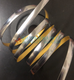 Свинцовая лента Decra Led Platinum 6 мм/50 м (платина, серебро светлое, глянцевая)